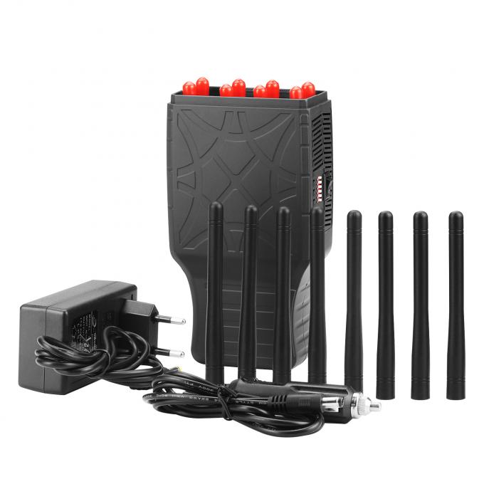 5g cell phone signal jammer | 12 Antennas Newest Adjustable WiFi GPS VHF UHF LoJack 3G 4G All Bands Signal Blocker