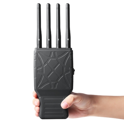 Hotsale 8 antennas portable signal jammer handheld cell phone jammer with nylon case lojack version