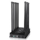 World First 10 antennas Signal jammer with Intelligent cooling system,blocking 2G,3G,4G, WIFI,GPS，Lojack,cover range up