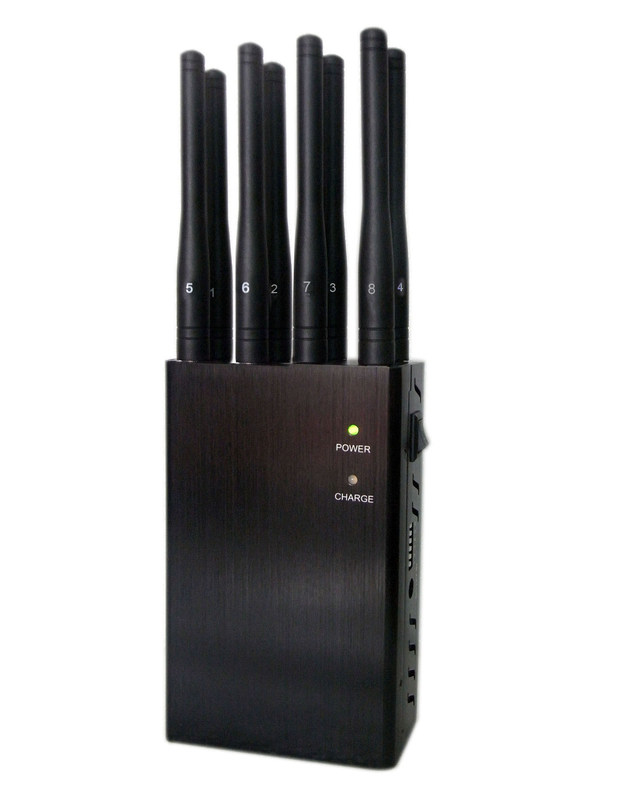 8 Antennas Portable 3G4G WIFI GPS Cell Phone Signal Jammer