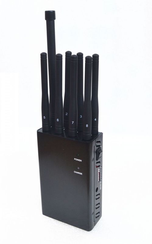 Handheld 8 Bands Cell Phone Jammer GPSL1 WIFI with Lojack