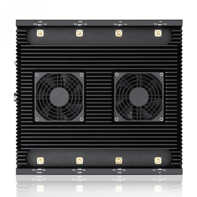 New powerful 8 antennas jammer block 2G, 3G, 4G, WIFI, GPSL1,Lojack,adjustable 68W output power cover range up to 80m