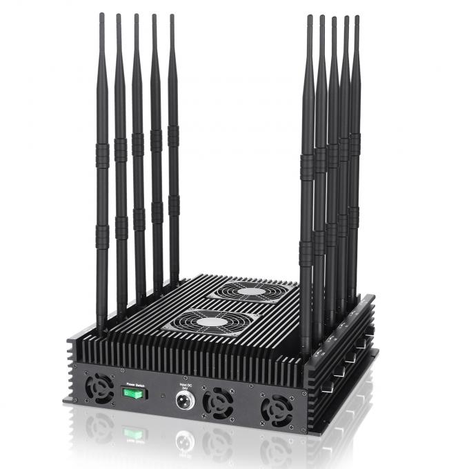 New powerful 10 antennas jammer block 2G, 3G, 4G, WIFI, 5.8GGPSL1 ,Lojack,75W output power cover range up to 80m