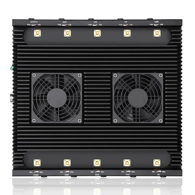 New powerful 10 antennas jammer block 2G, 3G, 4G, WIFI, 5.8GGPSL1 ,Lojack,75W output power cover range up to 80m