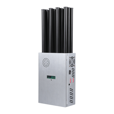 37W Portabe 12 Antennas  2G.3G.4G.5G Cell Phone Signal Jammer .LORA.GPS.5.2G.5.8G WIFI With High Gain 2.5dbi Antenna