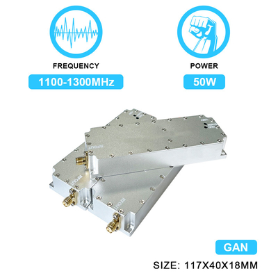 50W 1100-1300MHz PA Power Amplifier Signal Blocking Device Anti Drone Fpv Uav Drones Module with GaN and Isolation Protector