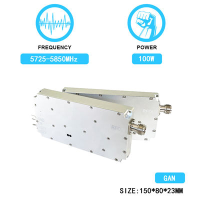 quality  Anti Drone Module 100W 5.8g Jammer Interceptor Blocking Antidrone Jamming Module With  GAN And Isolation Protector factory