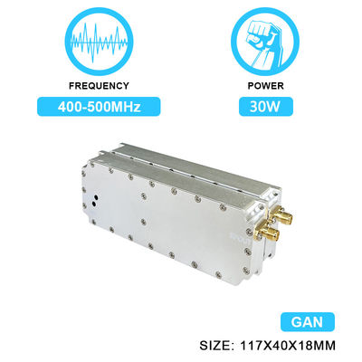 quality  30W 400-500MHz Power Amplifier Module for Drone Jamming Device Uav GaN PA Anti Drone Shielded Counter Jamming System With  GAN And Isolation Protector factory