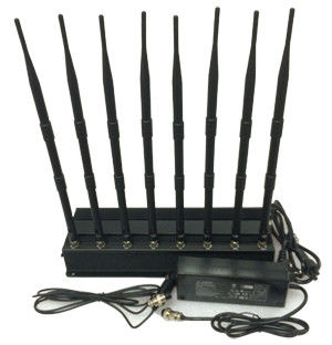 8 Channels Indoor High Power GPS/ WiFi/ 4G Cell Phone Jammer