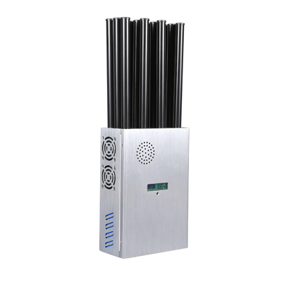 37W Portabe 12 Antennas  2G.3G.4G.5G Cell Phone Signal Jammer .LORA.GPS.5.2G.5.8G WIFI With High Gain 2.5dbi Antenna
