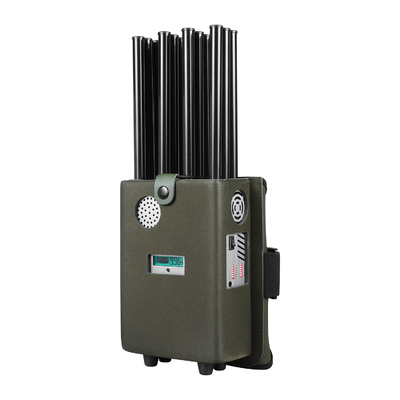 37W Portabe 12 Antennas  2G.3G.4G.5G Cell Phone Signal Jammer .LORA.GPS.5.2G.5.8G WIFI With High Gain 2.5dbi Antenna
