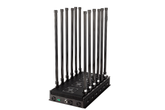 High quality 12 antennas jammer,blocking 2G,3G,4G,5G,GPSL1,WIFI ,cover range up to 150m