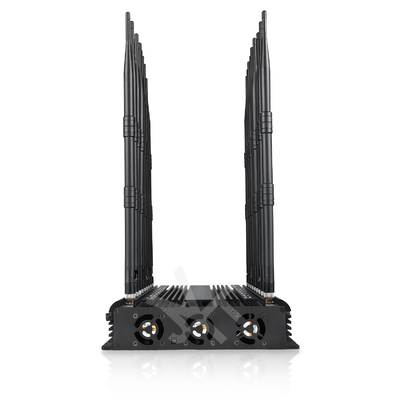 18 antennas signal jammer blocking all 2G 3G 4G 5G WIIFI (Including 5.2G,5.8G,WIFI 6E) GPS RF LOJACK signals with remote control.