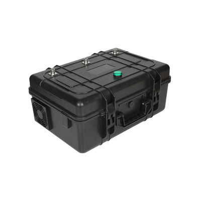 3 antennas 150W powerful briefcase design signal jammer blocks 2400-2500MHz,850-950MHz, 5725-5850MHz etc,. customizable signals, with a coverage range of up to 150 meters.
