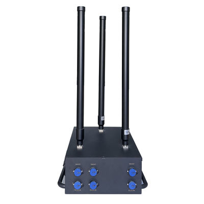 150W high power 3 antennas signal jammer blocks Drone/UAV signals, with a coverage range of up to 100 meters.