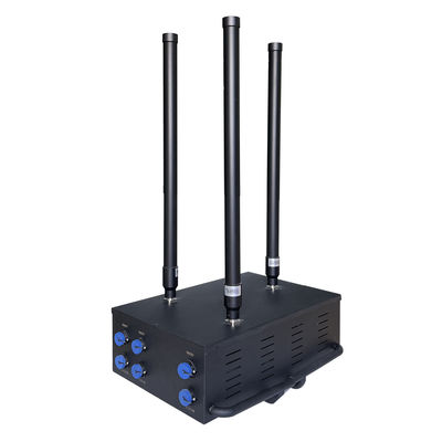150W high power 3 antennas signal jammer blocks Drone/UAV signals, with a coverage range of up to 100 meters.