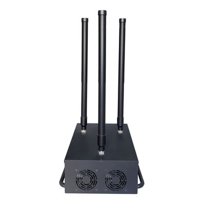 150W high power 3 antennas signal jammer blocks Drone/UAV signals, with a coverage range of up to 100 meters.