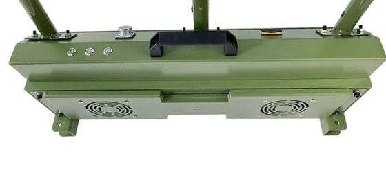 3 antennas 150W  triangular leaf antenna design powerful signal jammer blocks FPV customizable signals, with a coverage range of up to 1500 meters.