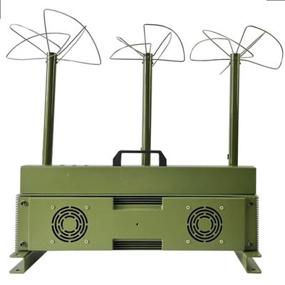 3 antennas 150W  triangular leaf antenna design powerful signal jammer blocks FPV customizable signals, with a coverage range of up to 1500 meters.
