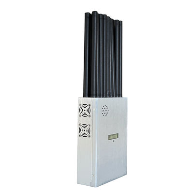 18 antennans portable signal jammer blocking mobile phone 2G, 3G, 4G, 5G and GPSL1, GPSL2-L5, GPSL3-L4 , 2.4GWIFI, 5.2GWIFI, 5.8GWIFI, UHF, RF, Lojack signals.
