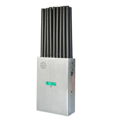 18 antennans portable signal jammer blocking mobile phone 2G, 3G, 4G, 5G and GPSL1, GPSL2-L5, GPSL3-L4 , 2.4GWIFI, 5.2GWIFI, 5.8GWIFI, UHF, RF, Lojack signals.