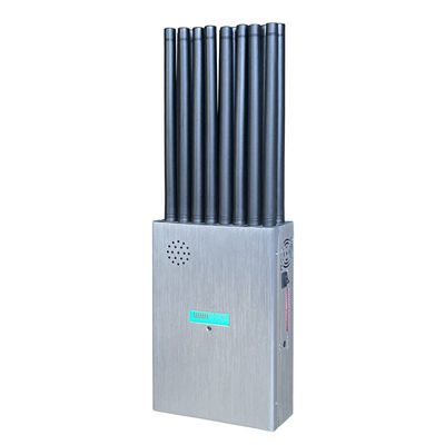 16 Antennans Portable Signal Jammer Blocking 2G, 3G, 4G, 5G Mobile Phone Signals , And GPSL1, GPSL2-L5, 2.4GWIFI, 5.2GWIFI, 5.8GWIFI, Lojack Signals