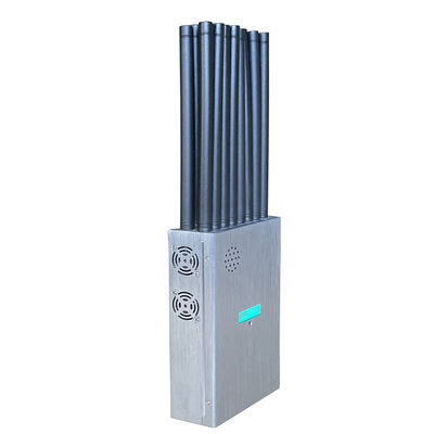 16 Antennans Portable Signal Jammer Blocking 2G, 3G, 4G, 5G Mobile Phone Signals , And GPSL1, GPSL2-L5, 2.4GWIFI, 5.2GWIFI, 5.8GWIFI, Lojack Signals