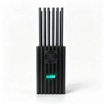 75W Portabe 12 Antennas 2G.3G.4G.5G Cell Phone Signal Jammer 2.4G 5.2G.5.8G WIFI Signals and   Lojack （Supports charging while discharging）