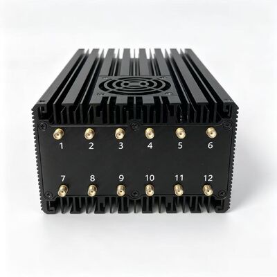 75W Portabe 12 Antennas 2G.3G.4G.5G Cell Phone Signal Jammer 2.4G 5.2G.5.8G WIFI Signals and   Lojack （Supports charging while discharging）