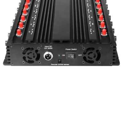 Multifunctional 20 antennas 5G mobile phone(Including 3.5G, 3.7G), GPS, 2.4G, 5.2G, 5.8G, WIFI6E, RF etc,.Signals jammer With Remote Control.