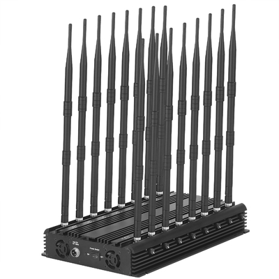 16 Antennas 2G,3G,4G,5G,WIFI(Including WIFI 6E),Lojack,GPSL1,RF(315/433/868)Jammer