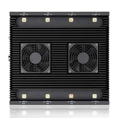 New powerful 8 antennas jammer block 2G, 3G, 4G,5G signals. adjustable 72W output power cover range up to 80m