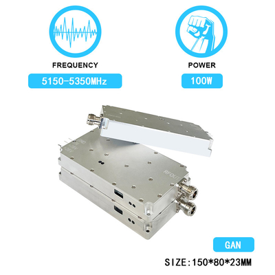 Fpv Anti Drone Module Jammer 100W 5.2g Antidrone Drone Signal Jamming Module With  GAN And Isolation Protector