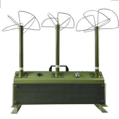 3 antennas 150W  triangular leaf antenna design powerful signal jammer blocks FPV customizable signals, with a coverage range of up to 1500 meters.