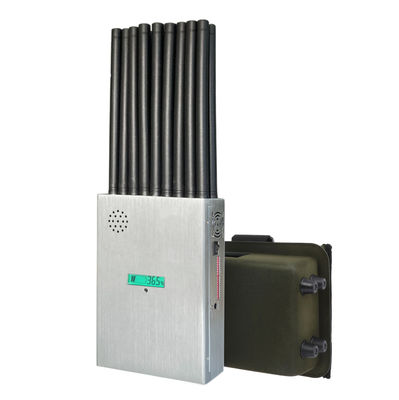 18 antennans portable signal jammer blocking mobile phone 2G, 3G, 4G, 5G and GPSL1, GPSL2-L5, GPSL3-L4 , 2.4GWIFI, 5.2GWIFI, 5.8GWIFI, UHF, RF, Lojack signals.